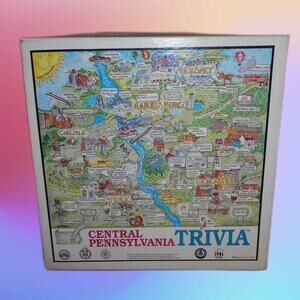 Vintage 1992 Central Pennsylvania Trivia Game by MetrOtrivia Harrisburg Hershey